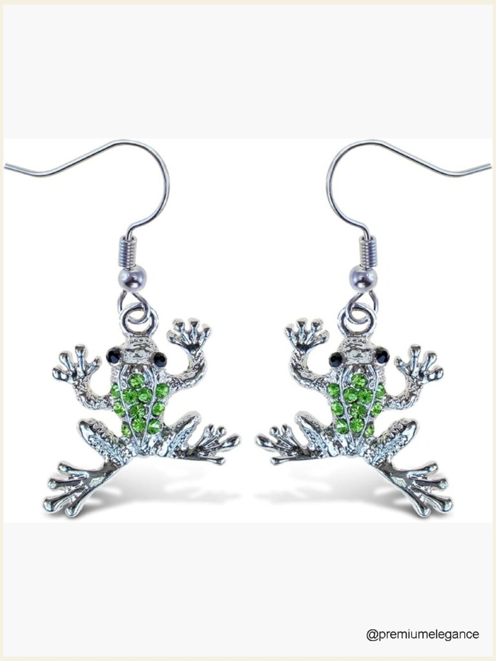 Frog Dangle Earrings - Zinc Alloy Fish Hook Earrings for Women